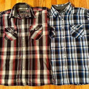 Men’s Bruno Button down short sleeve size L